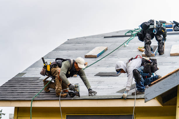 Professional Roofing technician working in South New Berlin, NY